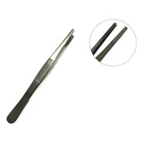 Pinça Dissecção 10 Cm Anatômica Com Serrilha Ponta Fina Inox