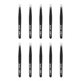 Pinça Esd Antiestática Ponta Reta 135mm Hk 12 Hikari 10pçs