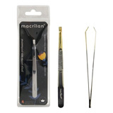 Pinça Macrilan Profissional Ponta Reta Pi 4
