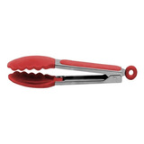 Pinça Pegador Inox C Ponta De Silicone 35cm Zahav