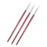 Pincéis 7 9 11 Kit 3un Para Gel Construção Unhas