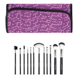 Pinceis Para Maquiagem Macrilan Kit C 12 diferentes Tamanhos