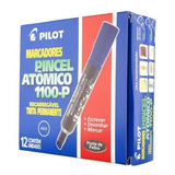 Pincel Atômico Pilot 1 100 p Azul Cx C 12 Un 