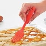 Pincel Culinário De Silicone Cozinha Vermelho C17