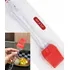 Pincel Culinário De Silicone Untar Confeitar Vermelho 22cm