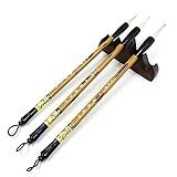 Pincel De Escrita Chinês De 3 Tamanhos Com Suporte De Madeira Conjunto De Pincéis De Caligrafia Pincéis De Desenho De Pintura Sumi Pincéis De Arte Kanji Para Iniciantes Profissionais Grande 