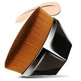 Pincel De Maquiagem De Base Plana De Alta Densidade Magic Hexagon Face Mini Kabuki Pincel Para Pó Impecável Mistura De Cosméticos Líquidos Ou Creme Com Estojo Portátil