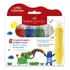 Pincel Jumbo Com Guache Lavável Creatives 6 Cores Faber