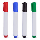 Pincel Marcador Caneta Quadro Branco 4 Cores Lousa Vidro