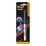 Pincel Marcador Permanente Marking Fine 0 8mm Preto Bic