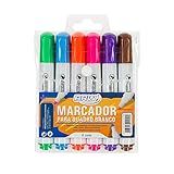 Pincel Marcador Quadro Branco Blister Com 6 Cores BRW