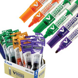 Pincel Marcador Quadro Branco Recarregavel 12 Refil 6 Pincel