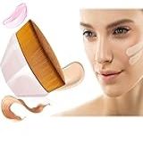 Pincel Oval De Base Kabuki Pincel De Maquiagem Plana Alta Cobertura E ótimo Acabamento Rosa