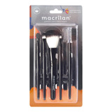 Pincel Para Maquiagem Kit Com 5 Pincéis Macrilan Original