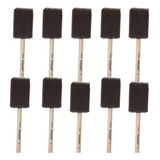 Pincel Pintura Mousse De Espuma Keramik Chato 10unidades Kit