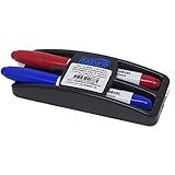 Pincel Quadro Branco Azul E Vermelho C Apagador 01 Kit Radex Multicolor