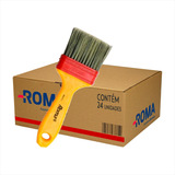 Pincel Trincha 3pol  Gold 100  Reciclável Cerdas Gris Kit 24