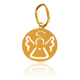 Pingente Anjo Da Guarda Mini Ouro 18k 750