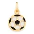 Pingente Banhado Ouro Iantil Bola De Futebol Novidade 2019 Com Cor Dourado/branco/preto