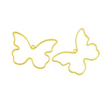 Pingente Borboleta Vazada Banho