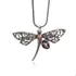 Pingente Broche Libelula Ametista Natural Prata 925 31910123