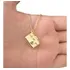 Pingente Câmera Com Corrente Banhada A Ouro 18k