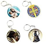 Pingente Chaveiro Religioso De Acrilico Para Homens E Mulheres - Pingente Católico - Pingente De Carro - Porta-chaves -Virgem Maria-