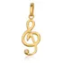 Pingente Clave De Sol 16mm Ouro 18k 750 C/ Estojo E Certif.