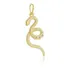 Pingente Cobra Cravejada Com Zircônias E Banhado A Ouro 18k