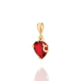 Pingente Com Cristal Vermelho
