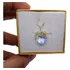 Pingente Cristal Swarovski Coração Boreal 1,0cm Em Prata 925