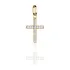 Pingente Cruz Crucifixo Cravejado Zircônias Em Ouro 18k