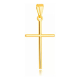 Pingente Cruz Crucifixo Folheado À Ouro 18k   Garantia 1 Ano