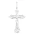 Pingente Cruz Crucifixo Trabalhado Cristo Grande Prata 925