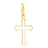 Pingente Cruz Ouro 18k 12mm Pc0015 Cor Ouro Amarelo