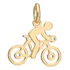 Pingente De Folheado Ouro 18k Rommanel Catalogo Unissex Y Desenho Do Bike Com 23cm De Diâmetro - 20cm De Comprimento Dourado Liso