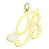 Pingente De Letra Em Ouro 18k 750 Pingente Com Coração Ouro Cor Amarelo