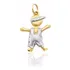 Pingente De Menino Ouro 18k Amarelo E Branco Envio Imediato