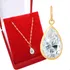 Pingente De Ouro 18k 750 Com Pedra Gota 8mm