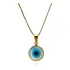 Pingente De Ouro 18k Olho Grego 10mm