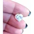 Pingente De Ouro 18k Zircônia Coração 10mm Com E Nf