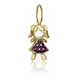 Pingente De Ouro Menina