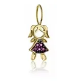 Pingente De Ouro Menina