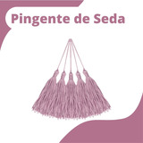 Pingente De Seda Tassel - Franja - Rose C/100 - Criar