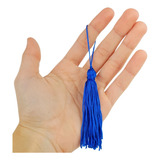 Pingente De Seda Tassel Franja Azul Royal C 50 Nybc