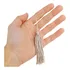 Pingente De Seda Tassel   Franja   Bege Areia   C 50 Nybc