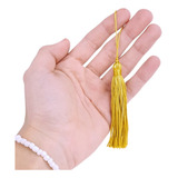 Pingente De Seda Tassel Franja Dourada C 50 Criar