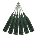 Pingente De Seda Tassel Verde Musgo C 100 Unidades Brx