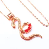 Pingente Dourado Cobra C