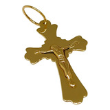 Pingente Em Ouro 10k 416 Cruz Crucifixo Jesus Cristo Oferta